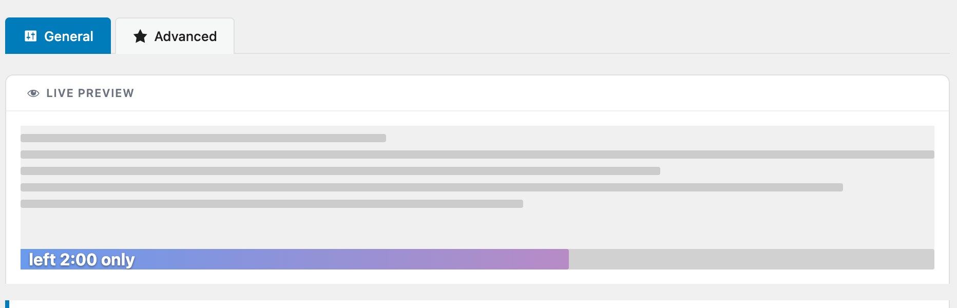 Barra ReadNinja com um badge de tempo restante